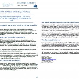 Communiqué de presse AG 2025. Présidence